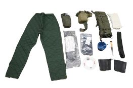 An assortment of WWII and later militaria.