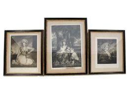 Three portrait engravings.