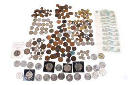 A collection of 19th and 20th century GB coins.