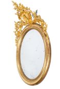 A 19th century ornate gilt framed wall mirror.