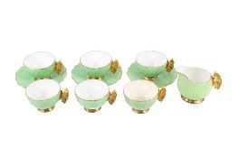 An Art Deco Aynsley butterfly handle part coffee set.