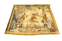 A 20th century printed wall hanging.
