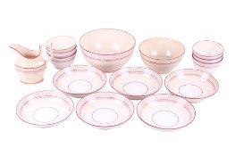 An early 19th century pottery tea service.