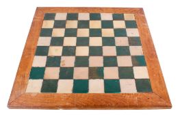 A vintage chessboard.