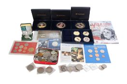 A large accumulation of modern World coins.