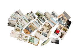A collection of assorted postcards.