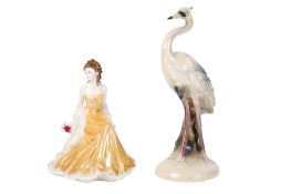 Two ceramic figurines.