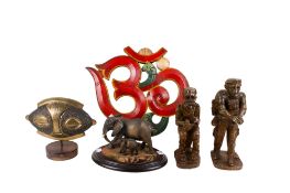 Five assorted collectables.