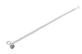 A Tiffany & Co style sterling silver belcher link necklace.