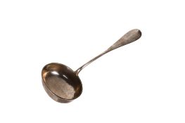 A late 19th century Russian silver ladle.