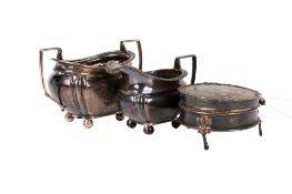 Three early 20th century silver items.