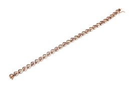 A 9ct gold bracelet.