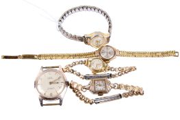 Five ladies' watches.
