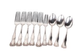 Nine pieces of German cutlery by Henry Kohn & Sons.