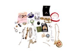A collection of costume jewellery.