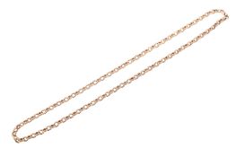 A 9ct gold link necklace.