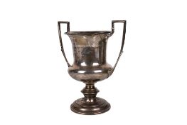 An early 20th century silver 'Best Gelding or Mare... in the Heavy Horse Section' trophy.