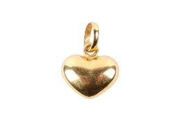 A Links of London 18ct gold heart pendant. Hallmarked, 5.
