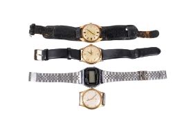 Four gentlemen's wristwatches.