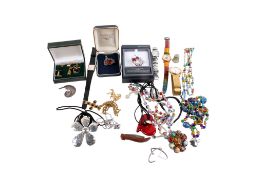 A collection of costume jewellery.