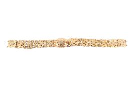 A Chinese gold plated belt.