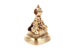 An early 19th century carnelian fob seal.