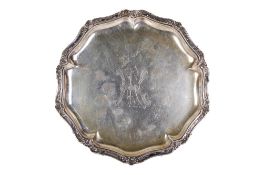 A German 800 silver salver.