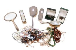 A collection of costume jewellery and accessories.