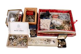 A collection of costume jewellery.