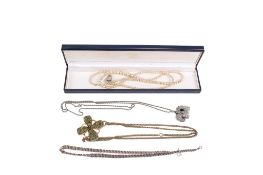 A collection of costume jewellery.