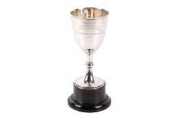 A George V silver trophy cup.