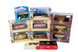 A collection of assorted diecast model vehicles.