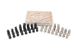 A Rhodesian stone carved chess set.