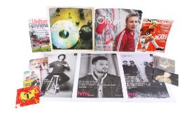 A collection of contemporary signed ephemera.