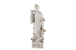 A Chinese blanc de Chine figure of a lady.