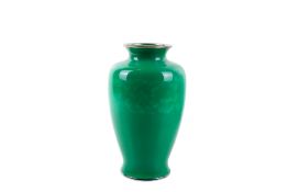 A circa mid-20th century Japanese Ando Company musen wireless cloisonné enamel vase.