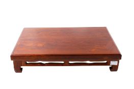 A Chinese hardwood vase stand.
