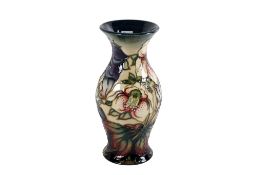 A modern circa 1999 Moorcroft Hellebore vase. Marks to the base.
