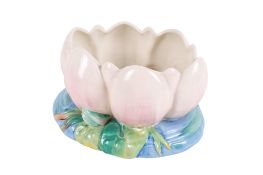 An Art Deco Clarice Cliff Newport Pottery 'Water Lily' planter. Printed mark to base.