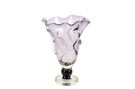 Skrdlovice Czech art glass vase.