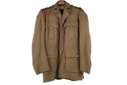 WWII British Army officer's tunic. Dated 1939 Royal Army Veterinary Corps, Major P. T. Saunders, No.