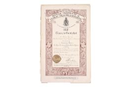 Eight WWII certificates' 'The Royal Institute of Public Heath and Hygiene'.