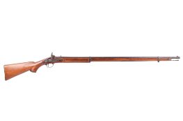 An antique circa 1865 Enfield percussion musket.