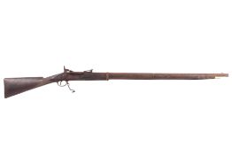 Snider- Enfield rifle Circa 1866 crown on lock plate, Folding sight, cross hatched walnut stock,