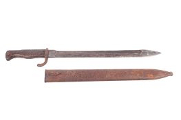 An WWI Imperial German/Prussian 'Butcher' rifle bayonet.