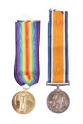 Two WWI medals awarded to Thomas S Mason, Gunner for the Royal Field Artillery.