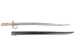 A French model 1866 chassepot rifle bayonet.