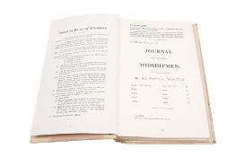 An HMS Salisbury Journal for the use of Midshipman, completed by Mr N. B. Chapman, Royal Navy.