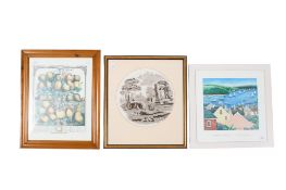 A group of three assorted prints.