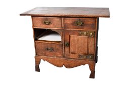 Oak Arts & Crafts dresser base.